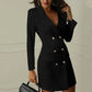 Women Elegant Office Dresses Casual Blazer