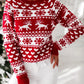 Cozy Christmas Print Long Sleeve Sweater for Women