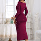 Elegant Long-Sleeve Evening Birthday Dress for Women