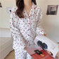 Korean Style Spring Autumn Rest Pajamas for Women