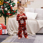 Merry Christmas Pajama Set - Santa Tree Print