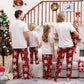 Merry Christmas Pajama Set - Santa Tree Print