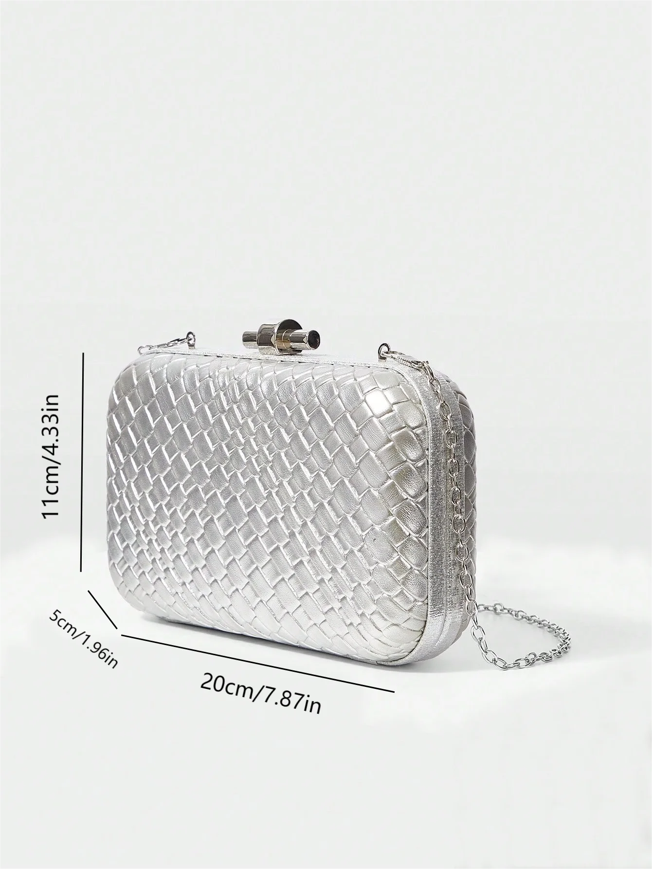 Women’s Mini Woven Texture PU Handbag