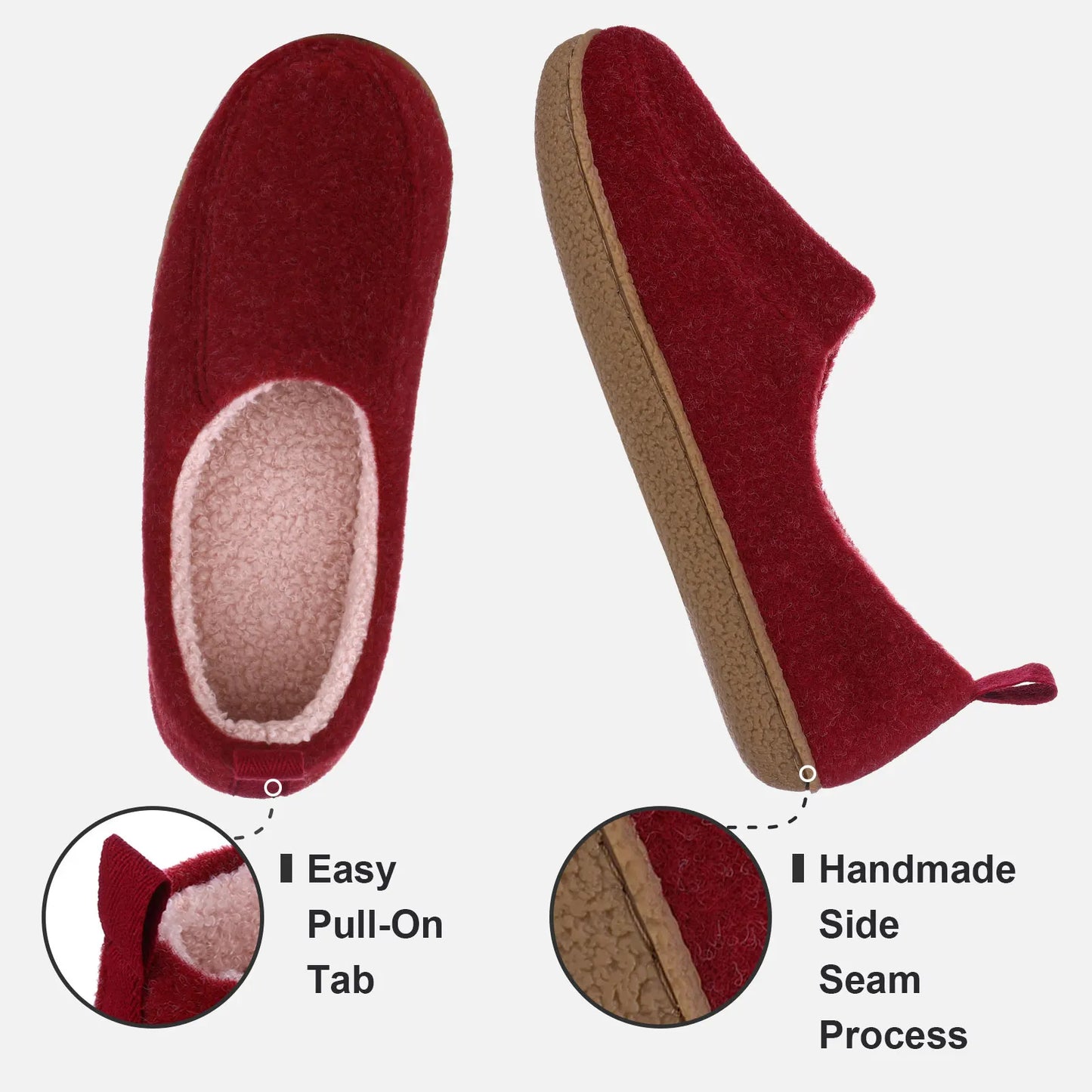 Comwarm New Winter Women Cotton Slippers