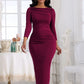 Elegant Long-Sleeve Evening Birthday Dress for Women