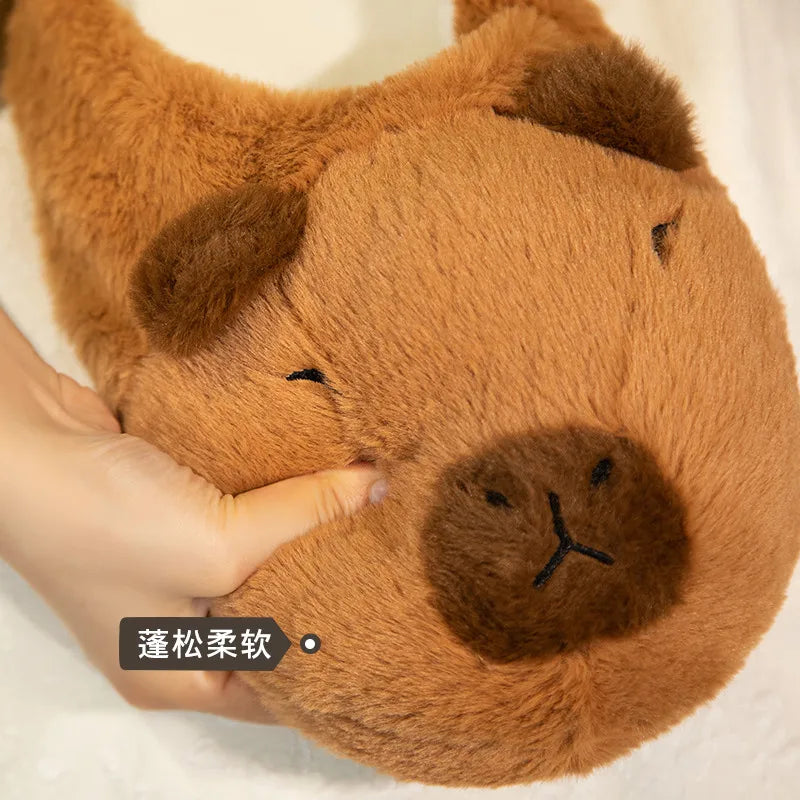 Cute Cartoon Capybara Cotton Slippers