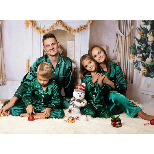 Festive Family Matching Christmas Pajamas Set