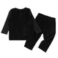 2pcs set baby clothes long top/pant children casual set colorful buttons