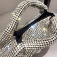 Shiny Crystal Bucket Clutch Shoulder Bag