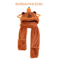 3 In 1 Cute Capybara Women Hat Scarf Gloves Set