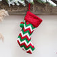 Festive Knitted Christmas Stocking Gift Bag