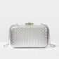 Women’s Mini Woven Texture PU Handbag